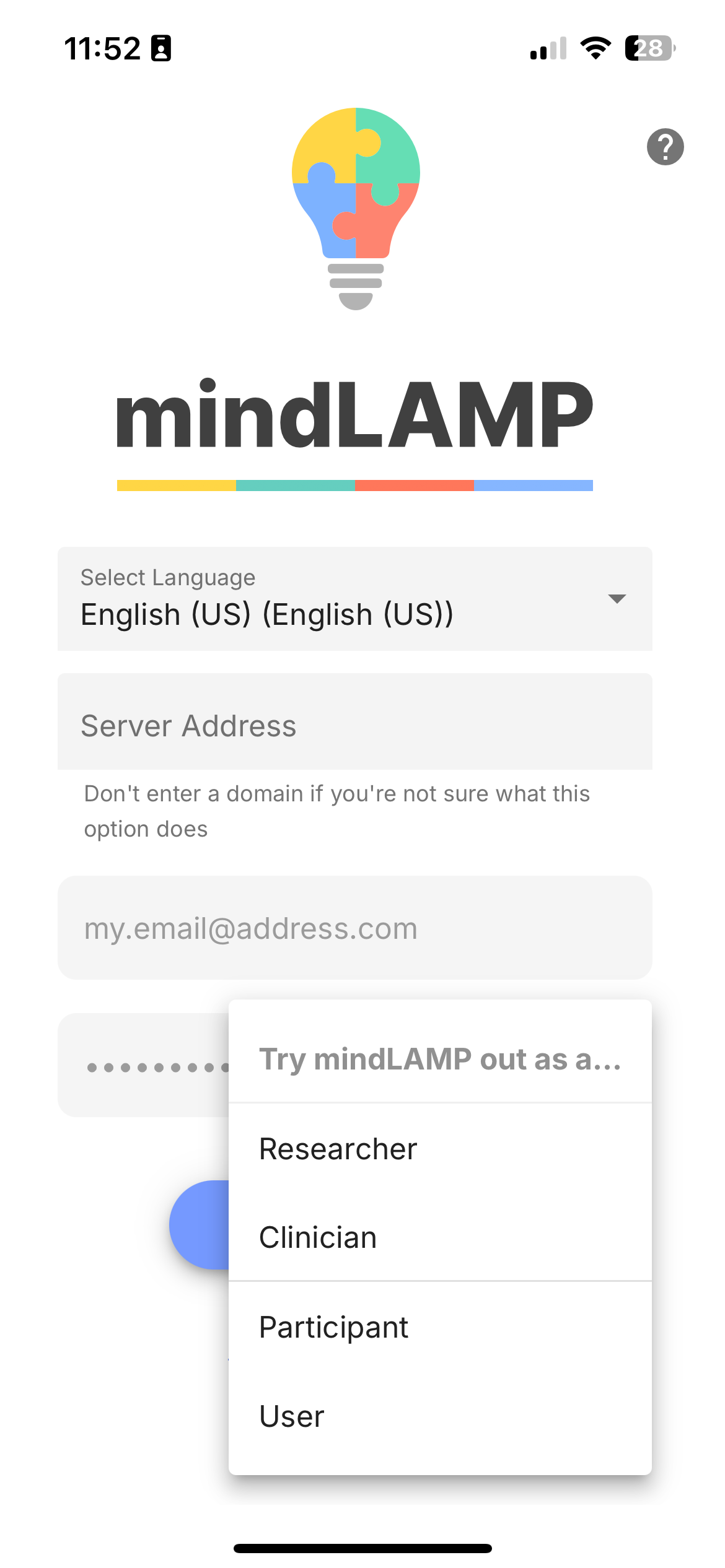 Try It mode — select a role to preview
