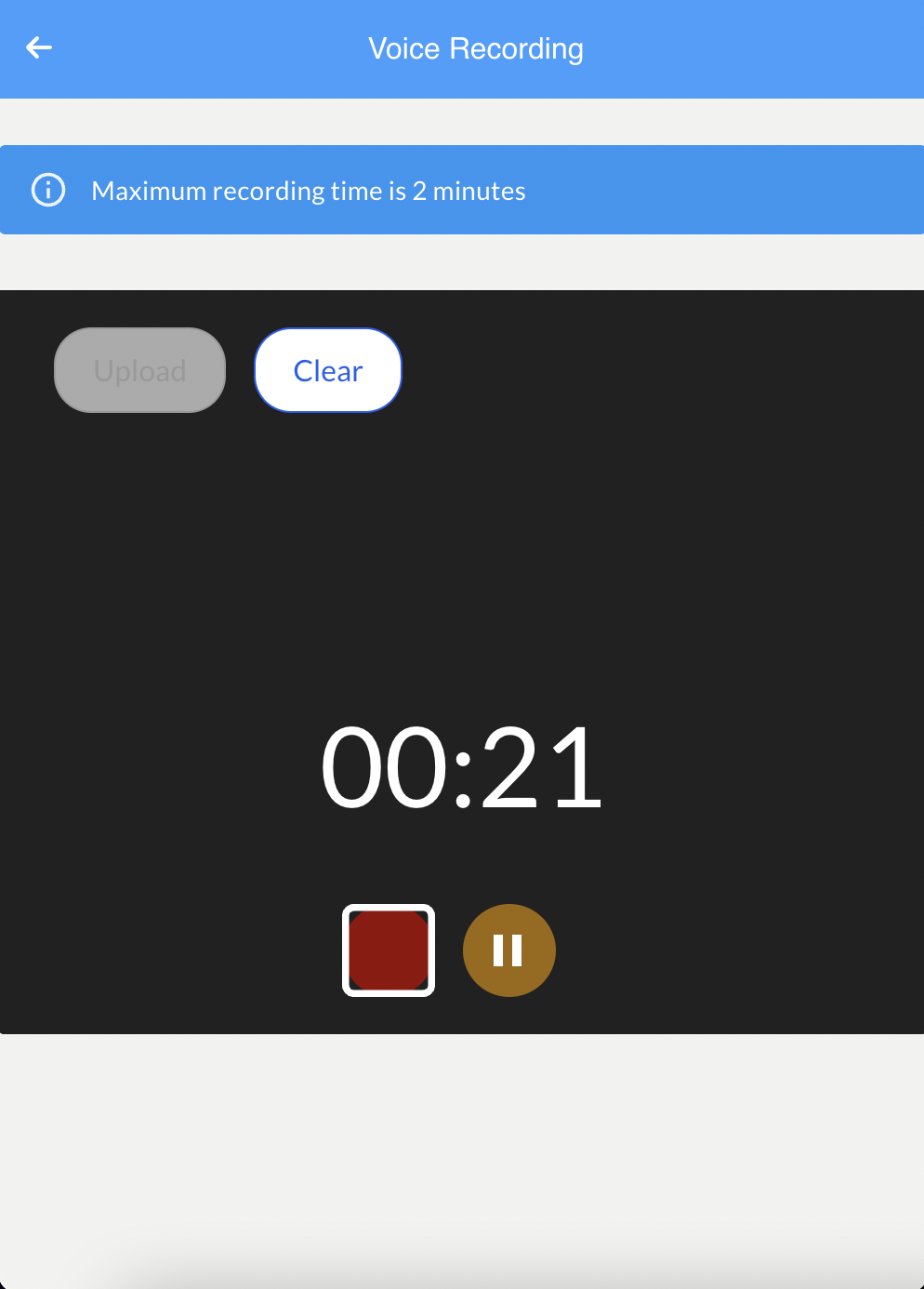 Recording in progress