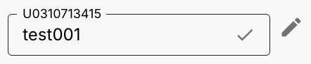 Editing a participant alias showing the de-identified ID with an editable alias field