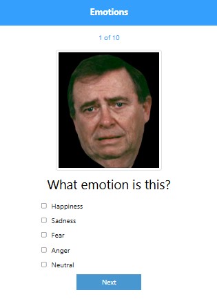 Emotion Recognition gameplay