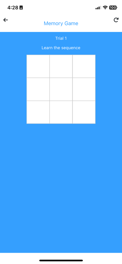 Memory Game trial start