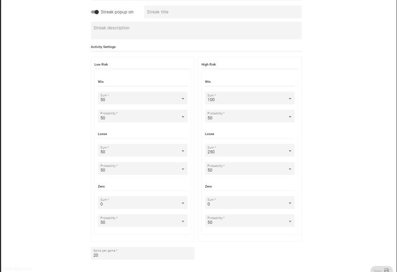 spin the wheel customization