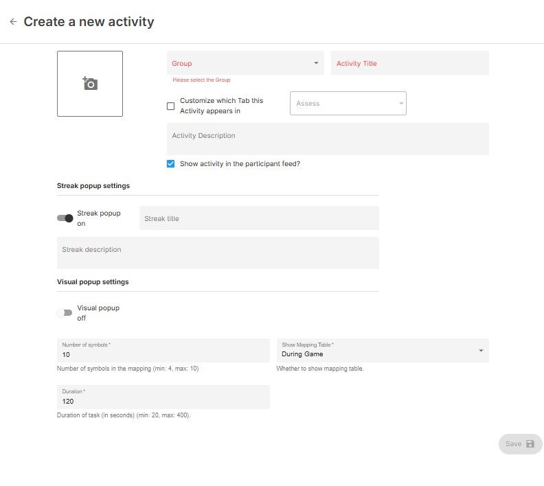 Symbol-Digit Substitution customization